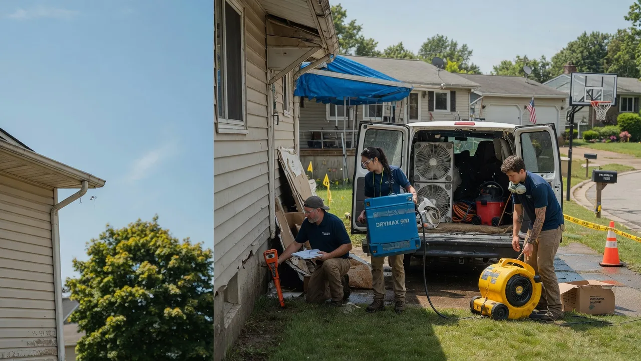 Ceiling Leak Cleanup in Amesville, OH near me